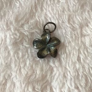 Sterling Silver Plumeria Charm
